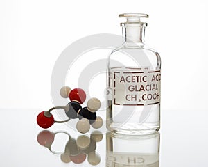 Acetic acid bottle and structure