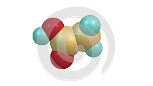 Acetic acid molecule rotating video Full HD