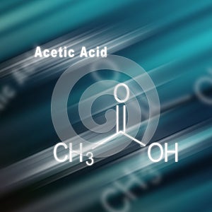 Acetic Acid, Structural chemical formula