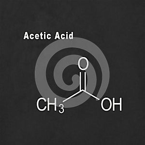 Acetic Acid, Structural chemical formula