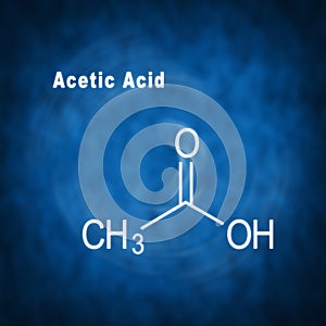 Acetic Acid, Structural chemical formula