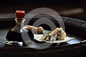 Aceto Balsamico di Modena with parmesan photo