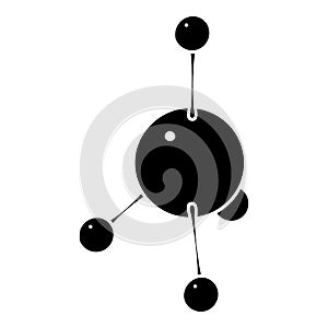 Acetone icon, simple style