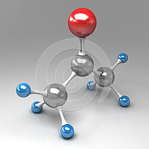 Acetone molecule photo