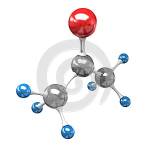 Acetone molecule photo