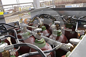 Acetylene cylinders photo