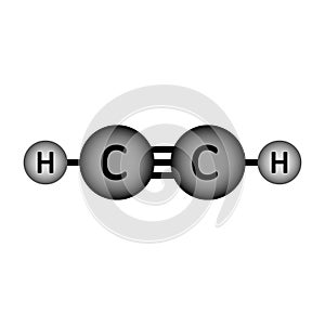 Acetylene molecule icon