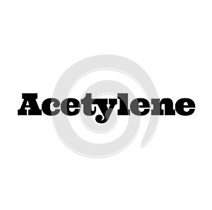 Acetylene stamp on white