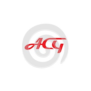 ACG Initial Logo Design. Suitable for your company photo