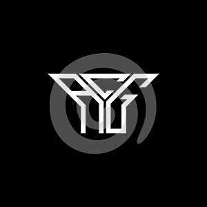 ACG letter logo creative design with vector graphic, ACG