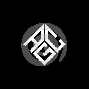 ACG letter logo design on black background. ACG creative initials letter logo concept. ACG letter design photo