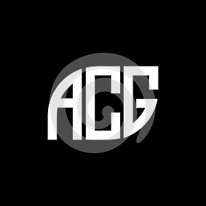 ACG letter logo design on black background.ACG creative initials letter logo concept.ACG letter design photo