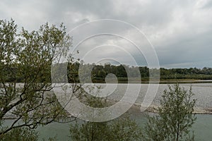 Ach river in Bregenz in Austria