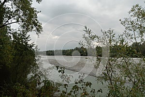 Ach river in Bregenz in Austria