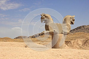 Achaemenid griffin at Persepolis (Iran)