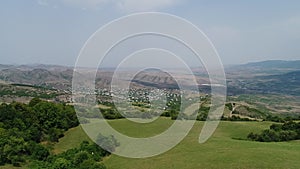 Achajur settlement in Tavush region of Armenia, shot with a drone