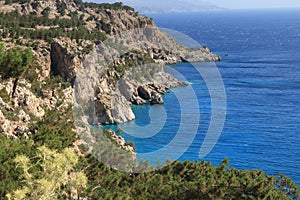 Achata beach, Karpathos island, Greece photo