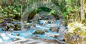 Ache mountain Creek by Ramsau in Bavaria