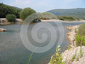 Achelous river in Acarnania and Aetolia Greece