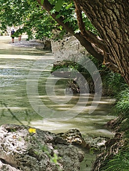 Acheron river path along the river in village gliki therpsotia perfecture greece alternative outdoors destination