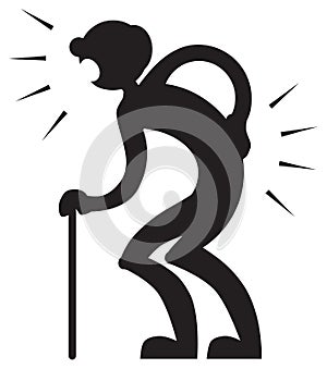 Aches and Pains in silhouette