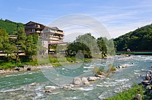 Achi village in Nagano, Japan
