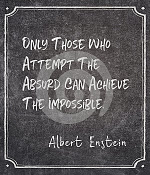 achieve the impossible Einstein