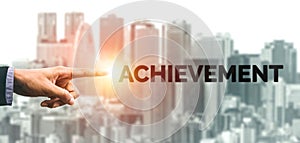 Achievement and Business Goal Success Concept