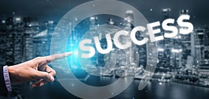 Achievement and Business Goal Success Concept