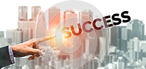 Achievement and Business Goal Success Concept.