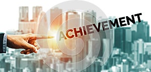 Achievement and Business Goal Success Concept. uds