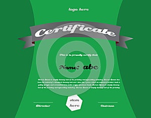 Achievement certificate for any company with attested logo