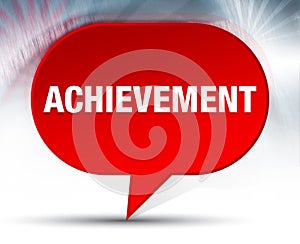 Achievement Red Bubble Background photo
