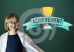 Achievement Trophy Cup Success Graphic Concept