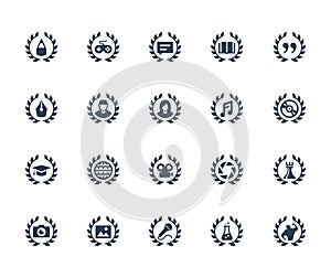 Achievements Icons in Glyph Style