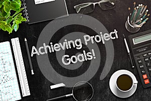 Achieving Project Goals Concept. 3D render.