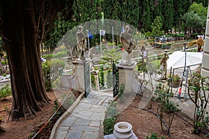 Achilleion Gardens of the neoclassical summer residence of Empress Sissi, Corfu Island