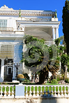 Achilleion palace in Corfu Island, Greece, built by Empress of Austria Elisabeth of Bavaria, also known as Sisi