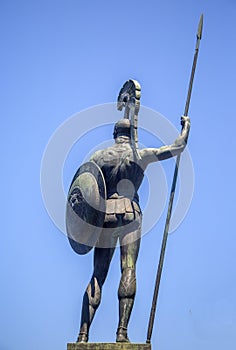 Achilleion statue at Corfu, Greece