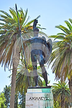 Achilles statue Achilleion Corfu