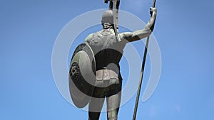 Achilles statue in Achilleion palace also called Sisi Palace on Corfu Island, Greece