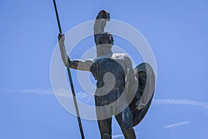 Achilles statue in Achilleion palace also called Sisi Palace on Corfu Island, Greece