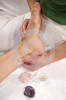 Achilles tendon massage photo