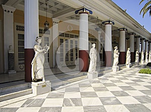 Achillion palace statues photo