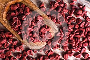 Achiote seeds used for natural colouring