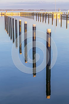 Achterwasser in Usedom at the baltic sea