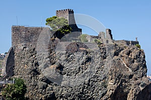 Aci Castello castle in Sicily, Italy