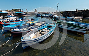 Aci Trezza Marina dei Ciclopi boats harbor, Sicily