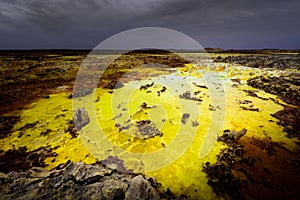 Acid color from the Dallol