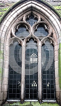 Acient Church Stained Glass Window